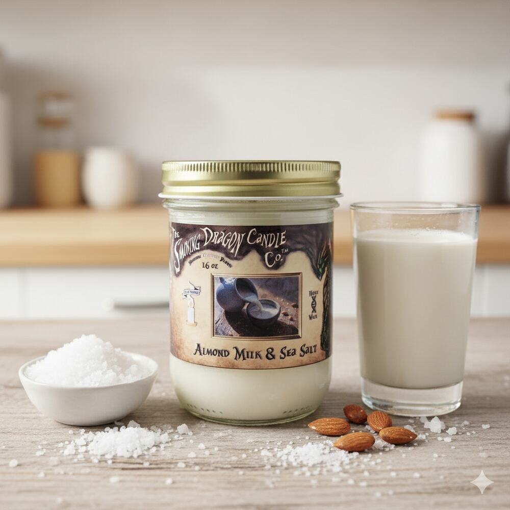 Almond Milk & Sea Salt - 16 oz Coconut Wax Candle